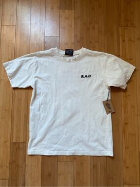 RAD Global Tee Off-white/black Heavyweight